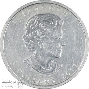 مدال 5 دلار الیزابت دوم 2011 - PF55 - کانادا