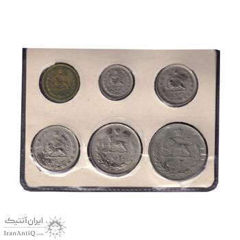 پک سکه های رایج بانک مرکزی 1354 - UNC - محمد رضا شاه