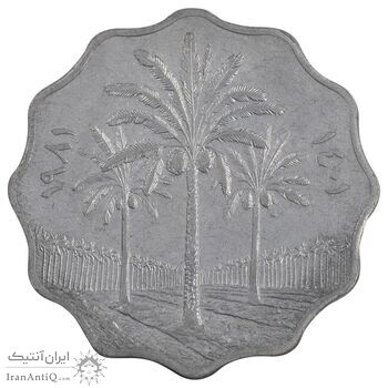 سکه 10 فلس 1981 جمهوری - AU55 - عراق