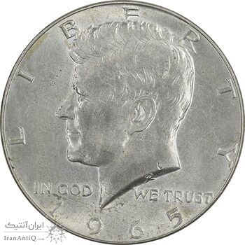 سکه نیم دلار 1965 کندی - AU58 - آمریکا