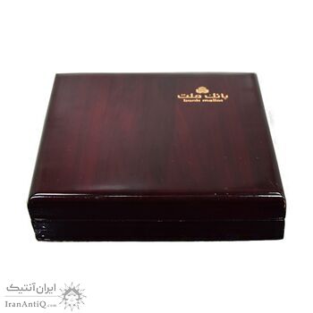 مدال نقره یادبود مشتری برتر بانک ملت 1389 - با جعبه فابریک - AU - جمهوری اسلامی