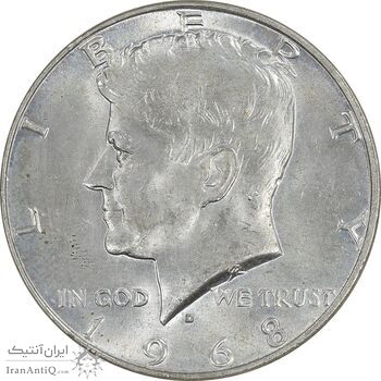 سکه نیم دلار 1968D کندی - MS63 - آمریکا