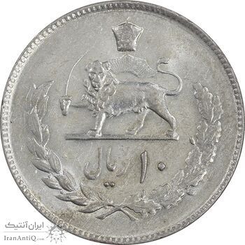 سکه 10 ریال 1354 - AU58 - محمد رضا شاه
