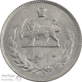 سکه 10 ریال 1353 - MS62 - محمد رضا شاه