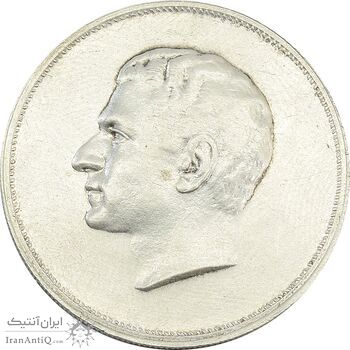 مدال نقره بیست و پنجمین سال سلطنت 1344 - EF40 - محمدرضا شاه