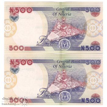 اسکناس 500 نایرا 2022 جمهوری فدرال - جفت - UNC64 - نیجریه