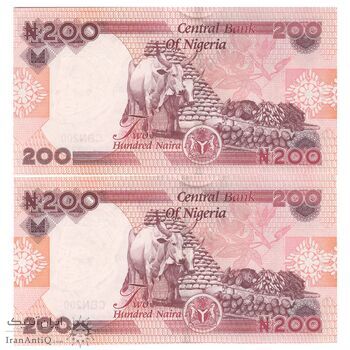اسکناس 200 نایرا 2023 جمهوری فدرال - جفت - UNC63 - نیجریه