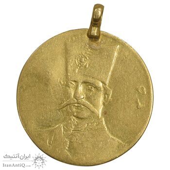 سکه طلا 5000 دینار 1305 تصویری - VF - ناصرالدین شاه