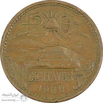 سکه 20 سنتاوو 1960 - EF40 - مکزیک