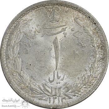 سکه 1 ریال 1313/0 - سورشارژ تاریخ - MS63 - رضا شاه