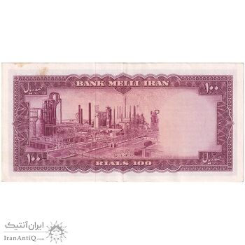 اسکناس 100 ریال 1333 - تک - AU50 - محمد رضا شاه