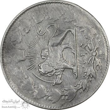 سکه 1000 دینار 1299 صاحبقران - چرخش 90 درجه - VF35 - ناصرالدین شاه