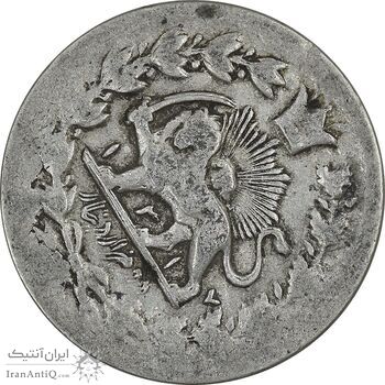 سکه 2000 دینار 1317 خطی - ارور مبلغ مکرر - VF25 - مظفرالدین شاه