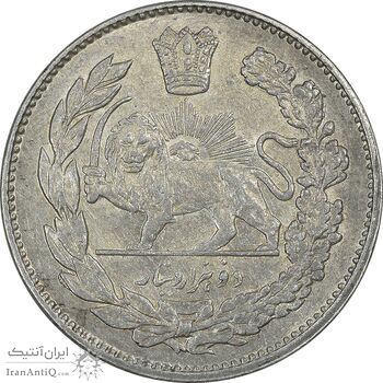 سکه 2000 دینار 1335 تصویری - AU50 - احمد شاه