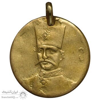 سکه طلا 5000 دینار 1305 تصویری - VF - ناصرالدین شاه