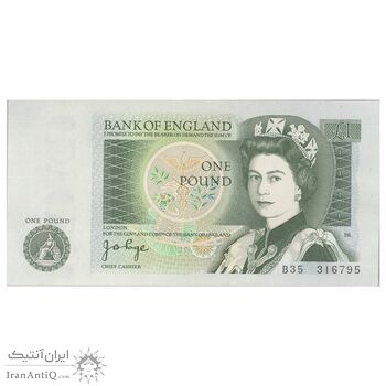 اسکناس یک پوند بدون تاریخ (1978-1981) الیزلبت دوم - آیزاک نیوتون - JBP - تک - UNC64 - انگلستان
