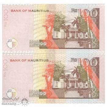 اسکناس 100 روپیه 2004 جمهوری - جفت - UNC64 - موریس