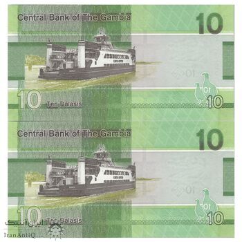 اسکناس 10 دالاسی 2023 جمهوری - جفت - UNC64 - گامبیا