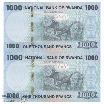 اسکناس 1000 فرانک 2019 جمهوری - جفت - UNC63 - رواندا
