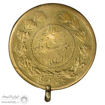 سکه طلا 5000 دینار 1333 تصویری - VF - احمد شاه