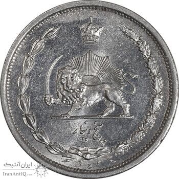 سکه 5 دینار 1310 نیکل - MS63 - رضا شاه