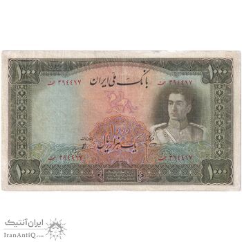 اسکناس 1000 ریال سری اول - تک - VF20 - محمد رضا شاه