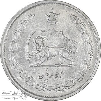 سکه 10 ریال 1323 - MS61 - محمد رضا شاه