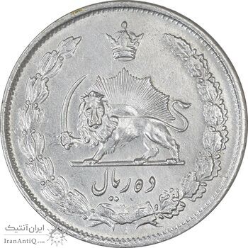 سکه 10 ریال 1323 - EF45 - محمد رضا شاه