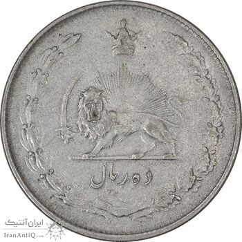 سکه 10 ریال 1323 - EF40 - محمد رضا شاه