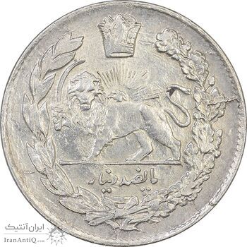 سکه 500 دینار 1335 تصویری - AU53 - احمد شاه