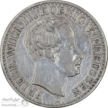 سکه 1/6 تالر 1840 فریدریش ویلهلم سوم - EF45 - پروس