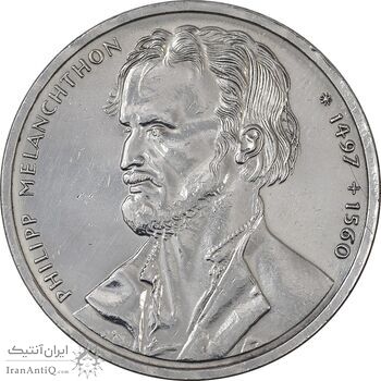 سکه 10 مارک 1997 فیلیپ ملانشتن - cleaned - AU - آلمان