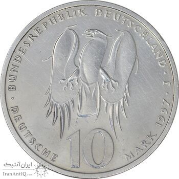 سکه 10 مارک 1997 فیلیپ ملانشتن - cleaned - AU - آلمان