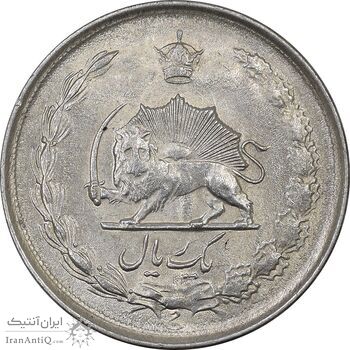 سکه 1 ریال 1323 نقره - MS62 - محمد رضا شاه