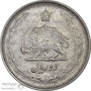 سکه 2 ریال 1322 - AU53 - محمد رضا شاه