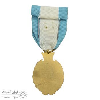 نشان بیست و پنجمین سال سلطنت - با جعبه فابریک - AU - محمد رضا شاه