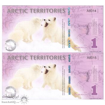 اسکناس 1 پولار دلار 2012 - جفت - UNC66 - شمالگان (قطب شمال)