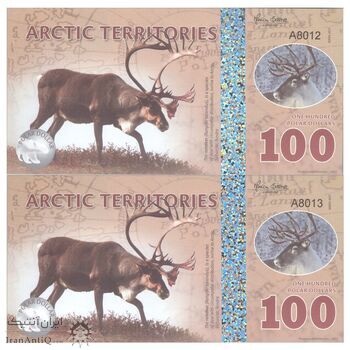 اسکناس 100 پولار دلار 2017 - جفت - UNC66 - شمالگان (قطب شمال)