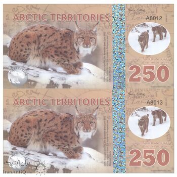 اسکناس 250 پولار دلار 2017 - جفت - UNC66 - شمالگان (قطب شمال)