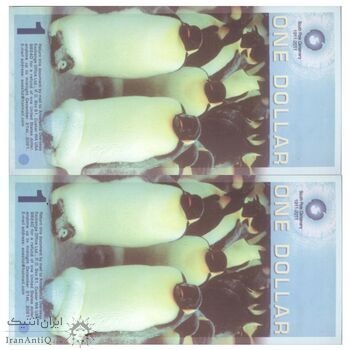 اسکناس 1 دلار 2011 دفتر مبادلات خارجی قطب جنوب - صدمین سالگرد قطب جنوب - جفت - UNC66 - جنوبگان (قطب جنوب)