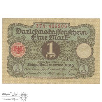 اسکناس 1 مارک 1920 جمهوری وایمار - تک - UNC64 - آلمان