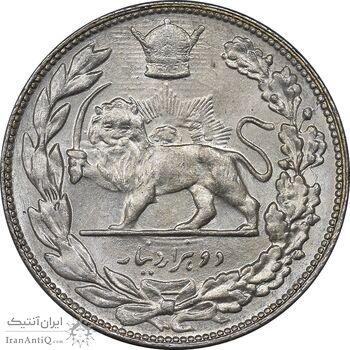 سکه 2000 دینار 1307 تصویری - MS63 - رضا شاه