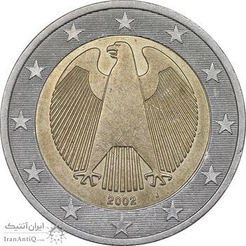سکه 2 یورو  2002J جمهوری فدرال - MS62 - آلمان