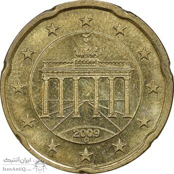 سکه 20 یورو سنت 2009G جمهوری فدرال - MS62 - آلمان