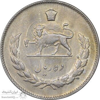 سکه 10 ریال 1349 - EF45 - محمد رضا شاه