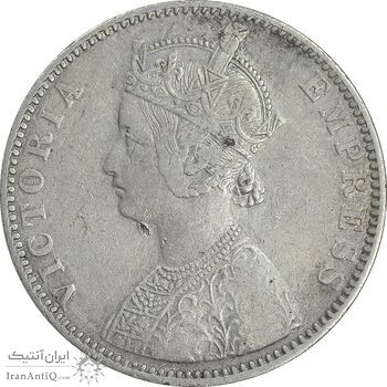 سکه 1 روپیه 1890 ویکتوریا - EF40 - هند