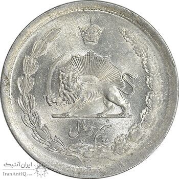 سکه نیم ریال 1315/0 - سورشارژ تاریخ - MS62 - رضا شاه