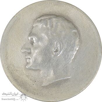 مدال نقره بیست و پنجمین سال سلطنت 1344 - EF40 - محمدرضا شاه
