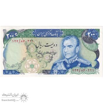 اسکناس 200 ریال شهیاد آریامهر (انصاری - مهران) - تک - UNC60 - محمد رضا شاه