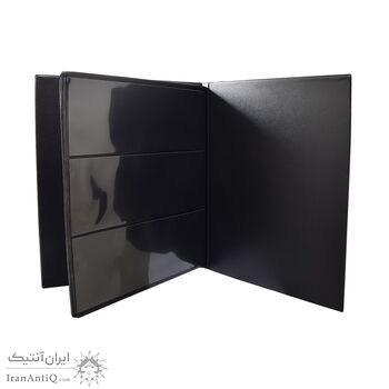 آلبوم اسکناس 10 برگ با گنجایش 60 اسکناس - دور دوخت - با قاب